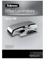 Preview for 2 page of Fellowes Venus 125 Instruction Manual