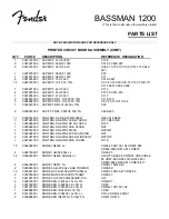 Preview for 7 page of Fender Bassman 1200 Service Manual