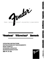 Fender Custom Vibrolux Reverb Operating Instructions Manual preview