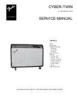 Fender Cyber-Twin Service Manual preview