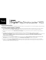 Preview for 30 page of Fender Fishman TriplePlay Stratocaster HSS Instruction Manual