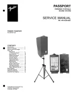 Fender PASSPORT Service Manual preview