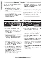 Preview for 6 page of Fender Rumble 100 Operating Instructions Manual