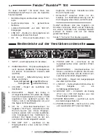 Preview for 14 page of Fender Rumble 100 Operating Instructions Manual