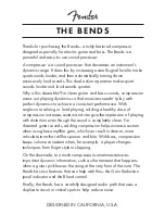 Preview for 3 page of Fender The Bends Manual