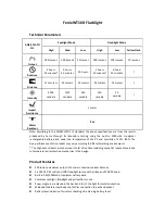 Preview for 1 page of Fenix WT16R Operating Instructions, Technical Parameters