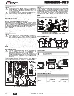 Preview for 14 page of Fer FERtech F 32 D Instructions For Use, Installation And Maintenance