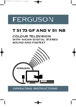 Ferguson FERGUSON T 5173 GF Operating Instructions Manual preview