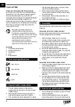 Preview for 2 page of Ferm TCM1012 Original Instructions Manual