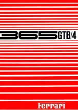 Ferrari 1972 365 GTB/4 Operating And Service Manual preview