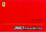 Preview for 1 page of Ferrari 2001 360 Modena Owner'S Manual