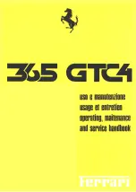 Preview for 2 page of Ferrari 365 GTC4 Operating, Maintenance And Service Handbook Manual