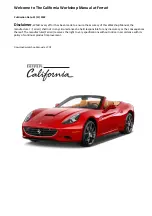 Preview for 1 page of Ferrari California Workshop Manual