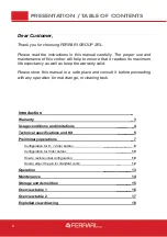 Preview for 2 page of Ferrari ZEUS Operation And Maintenance Manual