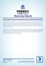 Preview for 3 page of FERREX 704518 User Manual