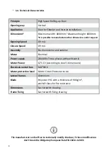 Preview for 8 page of Ferroflex Aluminum Rolling Up High Speed Door Instruction Manual