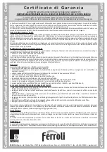 Preview for 15 page of Ferroli ATLAS D 25 UNIT Instructions For Use, Installation And Maintenance