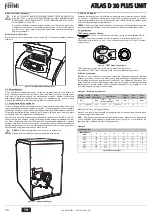 Preview for 30 page of Ferroli ATLAS D 30 PLUS UNIT Instructions For Use, Installation And Maintenence