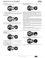 Preview for 3 page of Ferroli ATLAS D 37 K 130 UNIT Instructions For Use, Installation And Maintenance