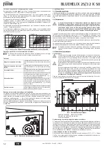 Preview for 52 page of Ferroli BLUEHELIX 25/32 K 50 Instructions For Use, Installation And Maintenance