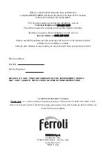 Preview for 18 page of Ferroli BLUEHELIX 25 K 50 Instructions For Use, Installation And Maintenance