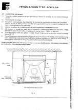 Preview for 25 page of Ferroli Combi 77 FF User Instructions