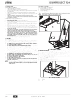 Preview for 38 page of Ferroli DIVAPROJECT F24 Instructions For Use, Installation And Maintenance