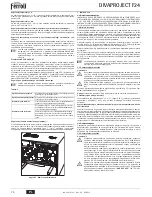 Preview for 74 page of Ferroli DIVAPROJECT F24 Instructions For Use, Installation And Maintenance