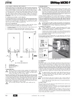 Preview for 62 page of Ferroli DIVAtop MICRO F Instructions For Use, Installation And Maintenance