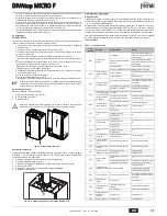 Preview for 65 page of Ferroli DIVAtop MICRO F Instructions For Use, Installation And Maintenance