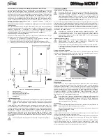 Preview for 84 page of Ferroli DIVAtop MICRO F Instructions For Use, Installation And Maintenance