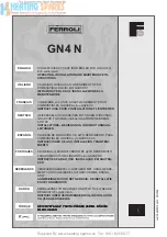 Ferroli GN4N Operating, Installation And Maintenance Instructions preview