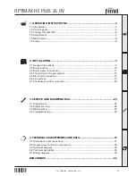 Preview for 3 page of Ferroli OPTIMAX HE PLUS 25 OV Instructions For Use, Installation And Maintenance