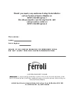 Preview for 40 page of Ferroli OPTIMAX HE PLUS 25 OV Instructions For Use, Installation And Maintenance