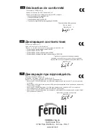 Preview for 76 page of Ferroli PEGASUS D 30 K 100 LN Instructions For Use, Installation And Maintenance