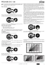 Preview for 3 page of Ferroli PEGASUS D 45 K 130 Instructions For Use, Installation And Maintenance