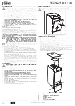 Preview for 16 page of Ferroli PEGASUS D 45 K 130 Instructions For Use, Installation And Maintenance