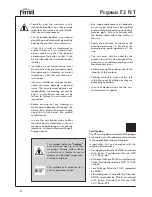 Preview for 2 page of Ferroli PEGASUS F2 N 2S Instructions For Use, Installation And Maintenance