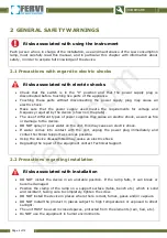 Preview for 4 page of Fervi 0530 Operation And Maintenance Manual