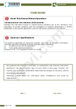 Preview for 2 page of Fervi 570 User And Maintenance Manual