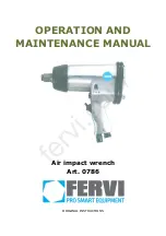 Preview for 1 page of Fervi 786 Operation And Maintenance Manual