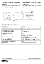 Preview for 5 page of Festo Pneumatic FSS-I 2 Operating Instructions Manual