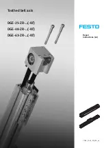 Festo DGE-25 ZR RF Series Repair Instructions preview