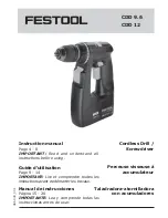 Festool CDD 12 Instruction Manual preview