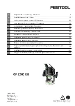 Preview for 1 page of Festool OF 2200 EB Instruction Manual