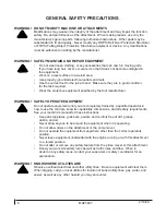 Preview for 8 page of FFC LAF2501 Operator And Parts Manual