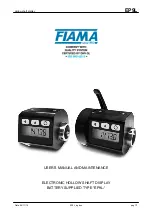 FIAMA EP9L User Manual And Maintenance preview