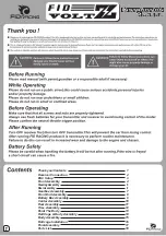 Preview for 2 page of FID RACING FID VOLT Z Instruction Manual