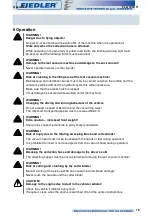 Preview for 19 page of FIEDLER FLA 1250 H Operating Instructions Manual