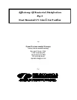 Preview for 1 page of Field Controls 4291UV-AIR Test Instructions